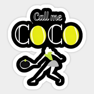 Coco gauff Sticker